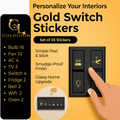 Goldloom Black & Gold Switch Stickers Set Of 100