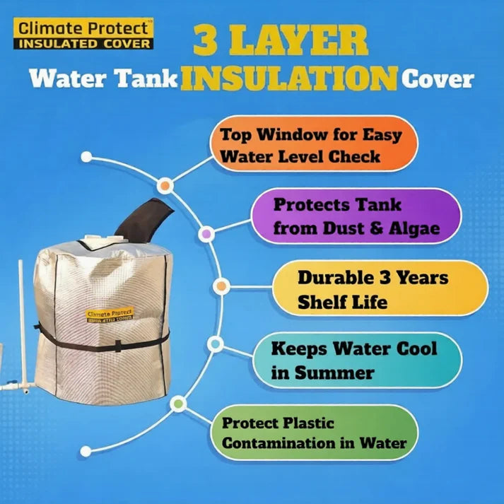 Climate Protect Water Tank Insulation Gold Loom Cover