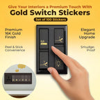 Goldloom Black & Gold Switch Stickers Set Of 100